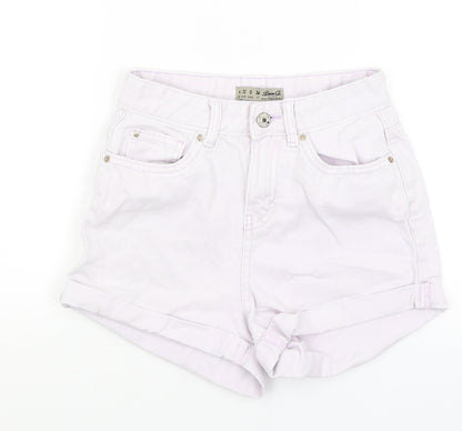 Denim Co Womens Purple   Hot Pants Shorts Size 4