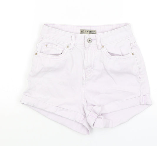 Denim Co Womens Purple   Hot Pants Shorts Size 4