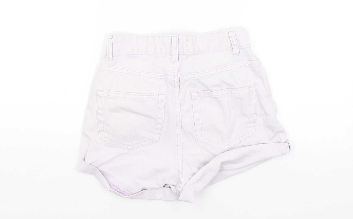 Denim Co Womens Purple   Hot Pants Shorts Size 4