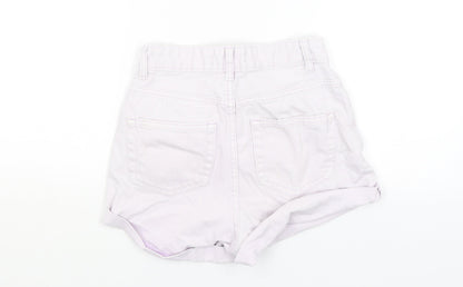 Denim Co Womens Purple   Hot Pants Shorts Size 4