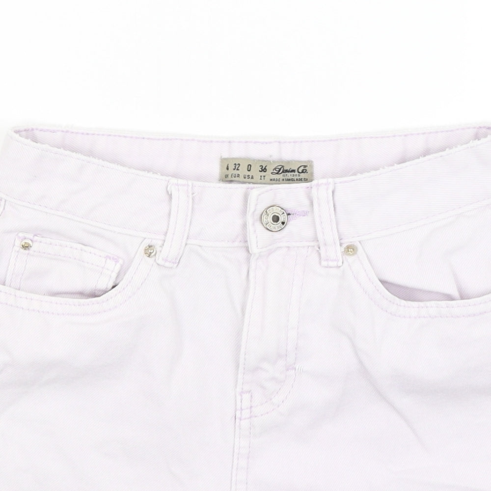 Denim Co Womens Purple   Hot Pants Shorts Size 4