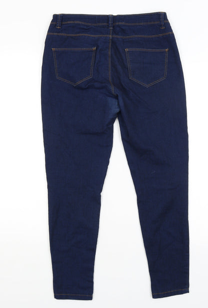 Denim Co Womens Blue   Skinny Jeans Size 10 L25 in