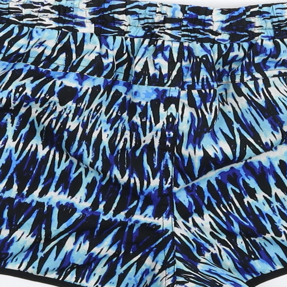 Denim & Co. Womens Multicoloured Geometric  Hot Pants Shorts Size 8