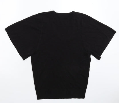Womens UK Size 8 South Black Pullover Jumper