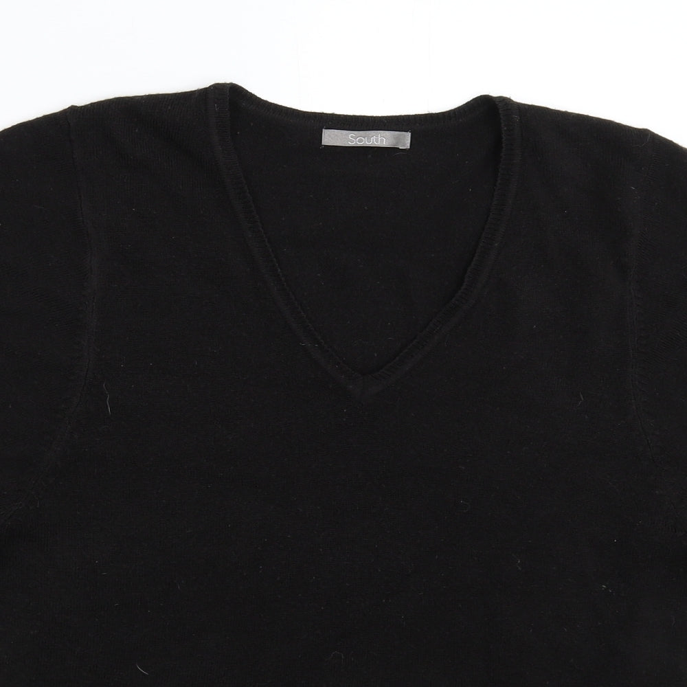 Womens UK Size 8 South Black Pullover Jumper