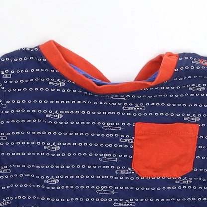 TU Baby Blue Spotted  Basic T-Shirt Size 6-9 Months