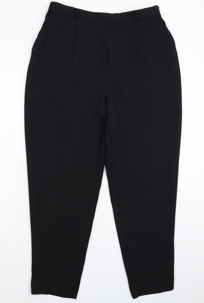 Eleganze Womens Black   Dress Pants Trousers Size 16 L28 in