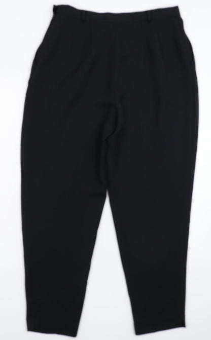 Eleganze Womens Black   Dress Pants Trousers Size 16 L28 in