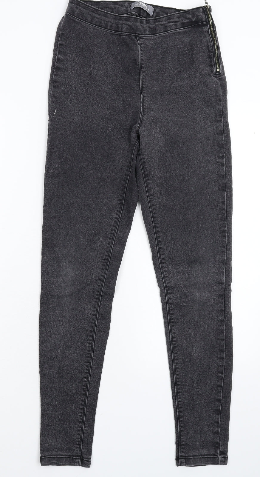 Dorothy Perkins Womens Grey  Denim Jegging Jeans Size 8 L28 in