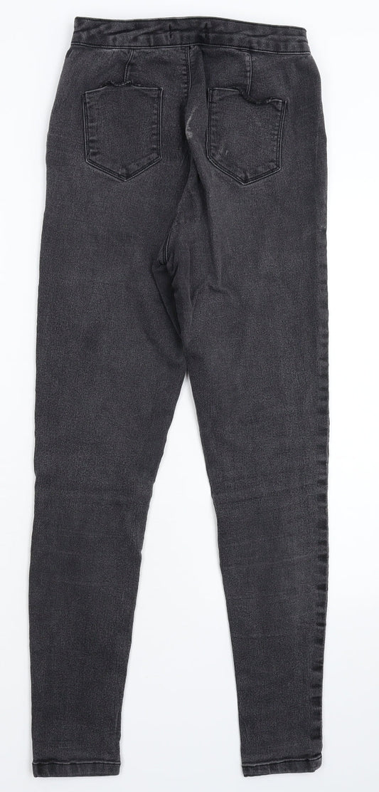Dorothy Perkins Womens Grey  Denim Jegging Jeans Size 8 L28 in