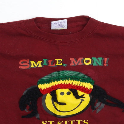 Tropical World Boys Brown   Basic T-Shirt Size 6 Years