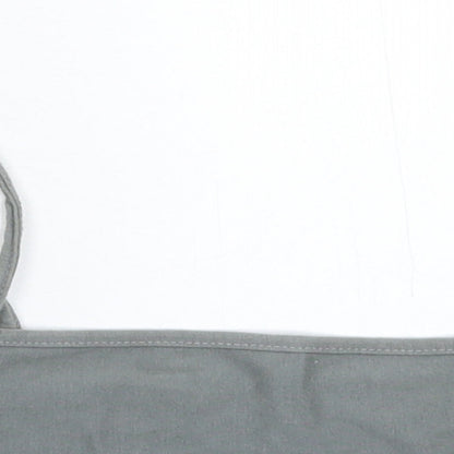 Womens UK Size 4 PRETTYLITTLETHING Grey Cropped Tank
