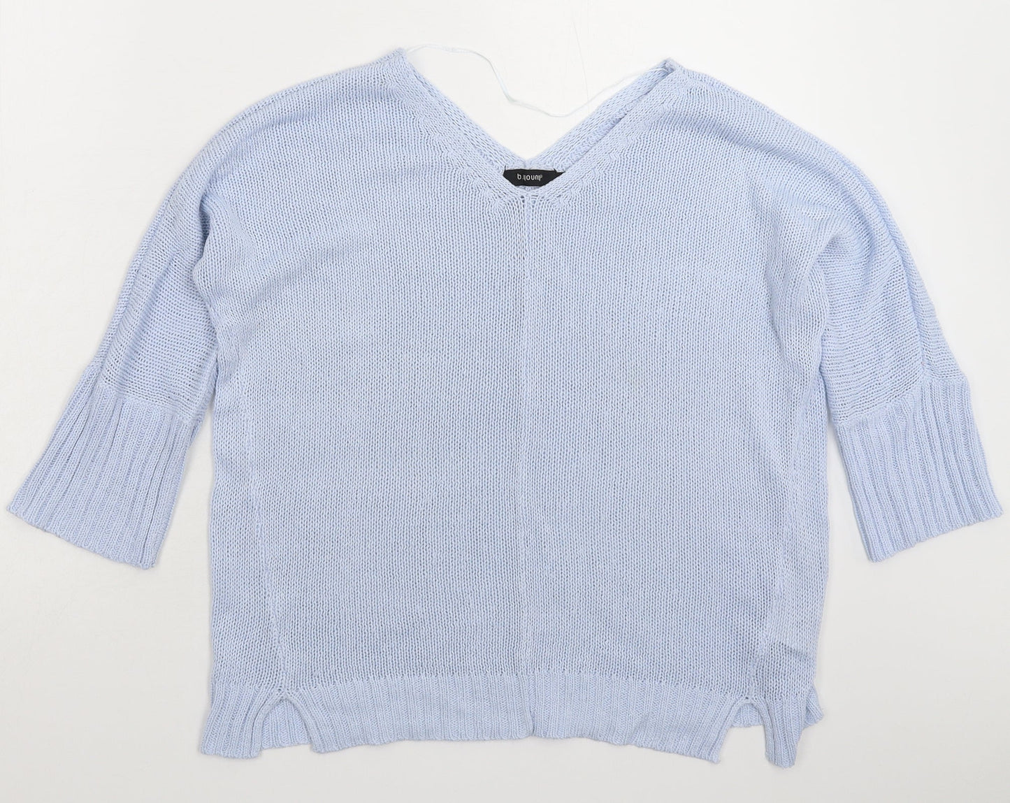 b.young Womens Blue  Knit Pullover Jumper Size L