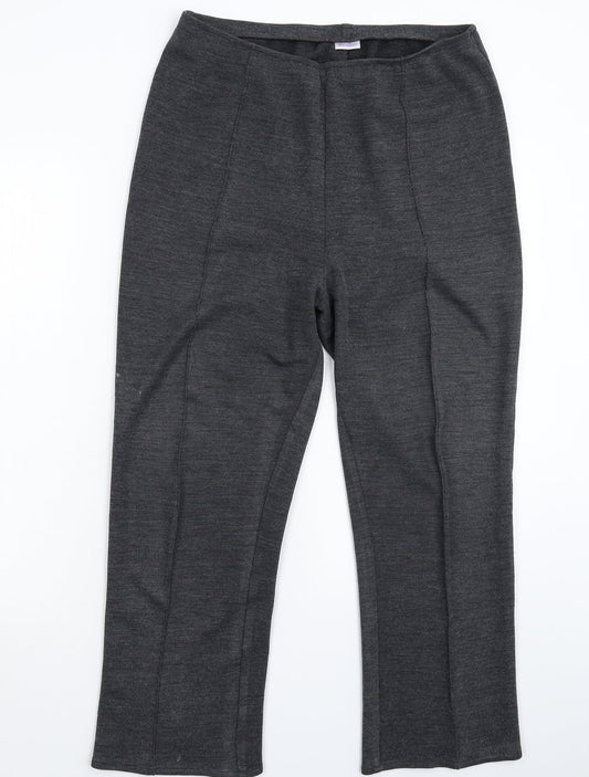 Womens UK Size 36 in Damart Regular Fit Cropped Grey Trousers