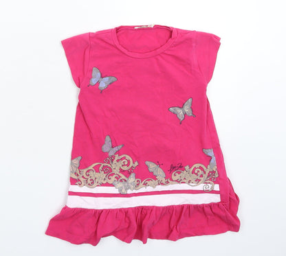 Liu Jo Girls Pink   T-Shirt Dress  Size 3 Years