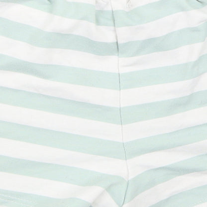 In the Style Womens Green Striped  Hot Pants Shorts Size 12