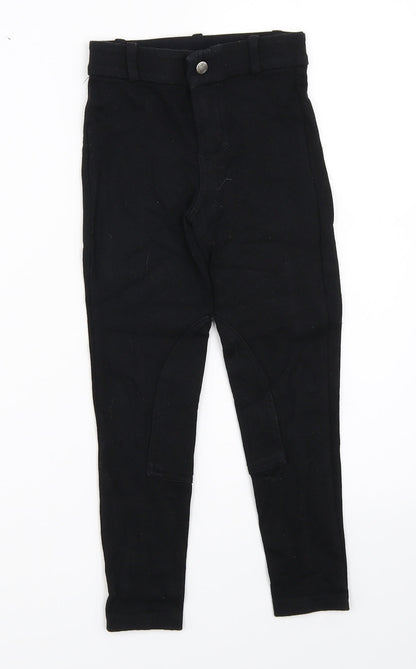 DECATHLON Girls Black   Capri Trousers Size 6 Years