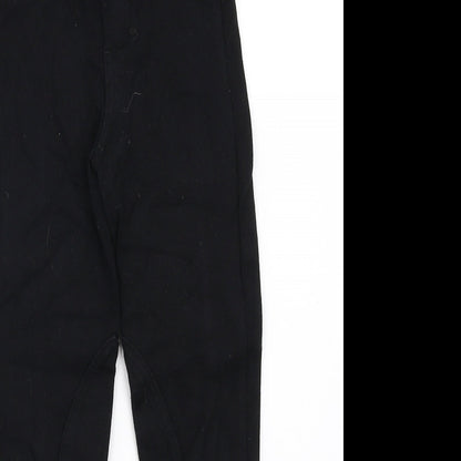DECATHLON Girls Black   Capri Trousers Size 6 Years