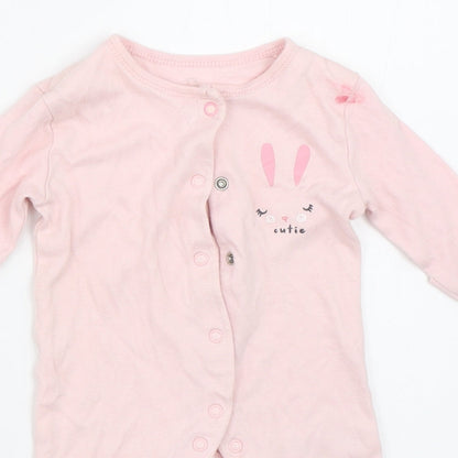 Earlydays Girls Pink   Babygrow One-Piece Size Newborn