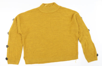 Primark Womens Yellow   Pullover Jumper Size L