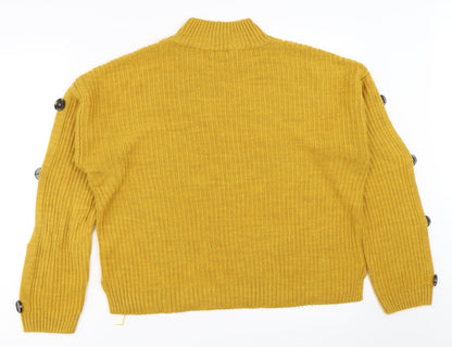 Primark Womens Yellow   Pullover Jumper Size L