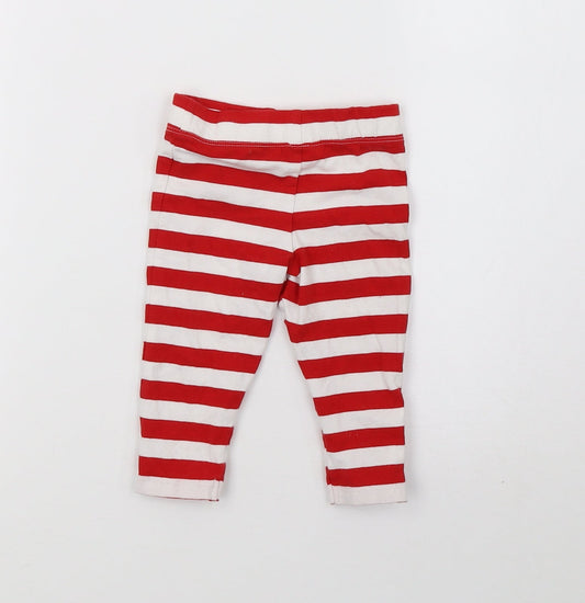 fred & fo Baby Red Striped  Sweatpants Trousers Size 3-6 Months