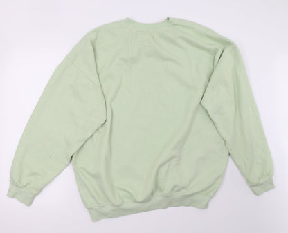 Womens Green   Pullover Sweatshirt Size XL
