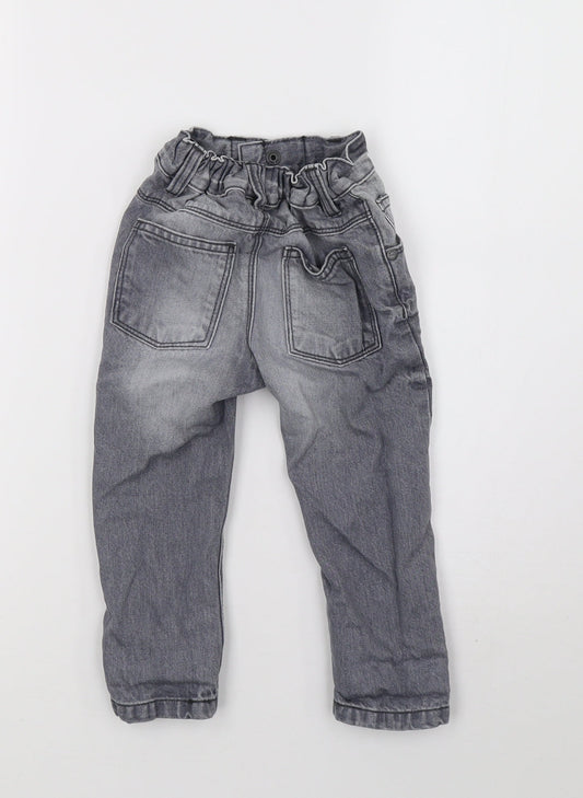 NEXT Girls Grey  Denim Skinny Jeans Size 2 Years