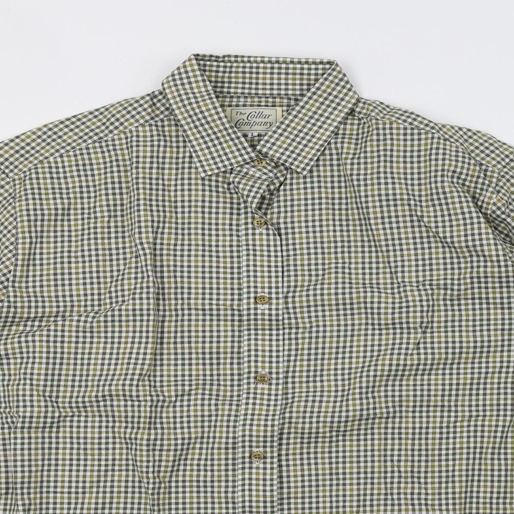the collar company Mens Brown Check   Polo Size L