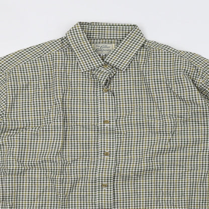 the collar company Mens Brown Check   Polo Size L