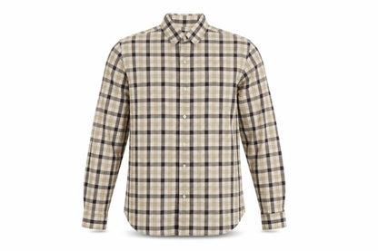 the collar company Mens Brown Check   Polo Size L
