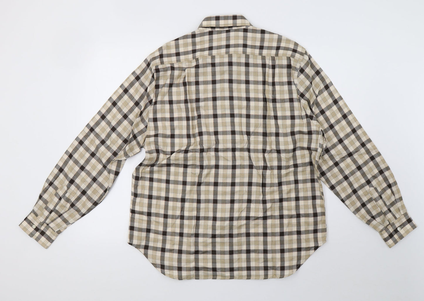 the collar company Mens Brown Check   Polo Size L