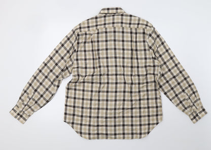 the collar company Mens Brown Check   Polo Size L