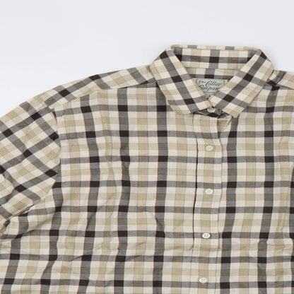 the collar company Mens Brown Check   Polo Size L