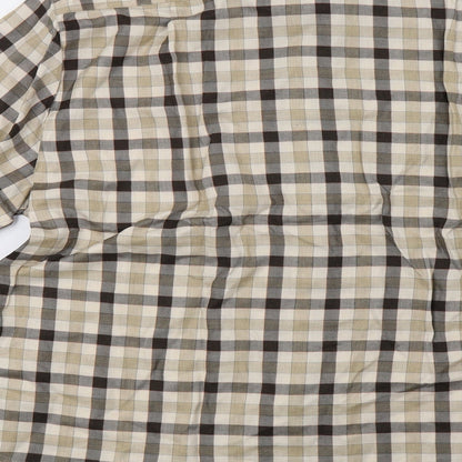 the collar company Mens Brown Check   Polo Size L