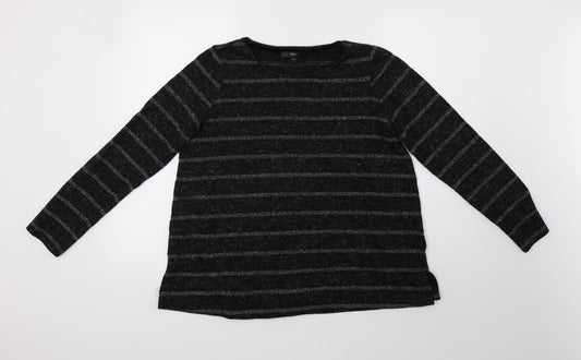 Womens UK Size 14 NEXT Black Pullover Sweatshirt