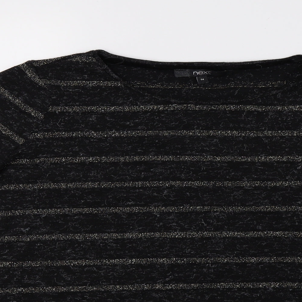 Womens UK Size 14 NEXT Black Pullover Sweatshirt