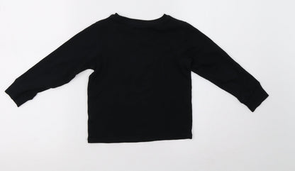 NEXT Girls Black   Pullover Sweatshirt Size 5 Years