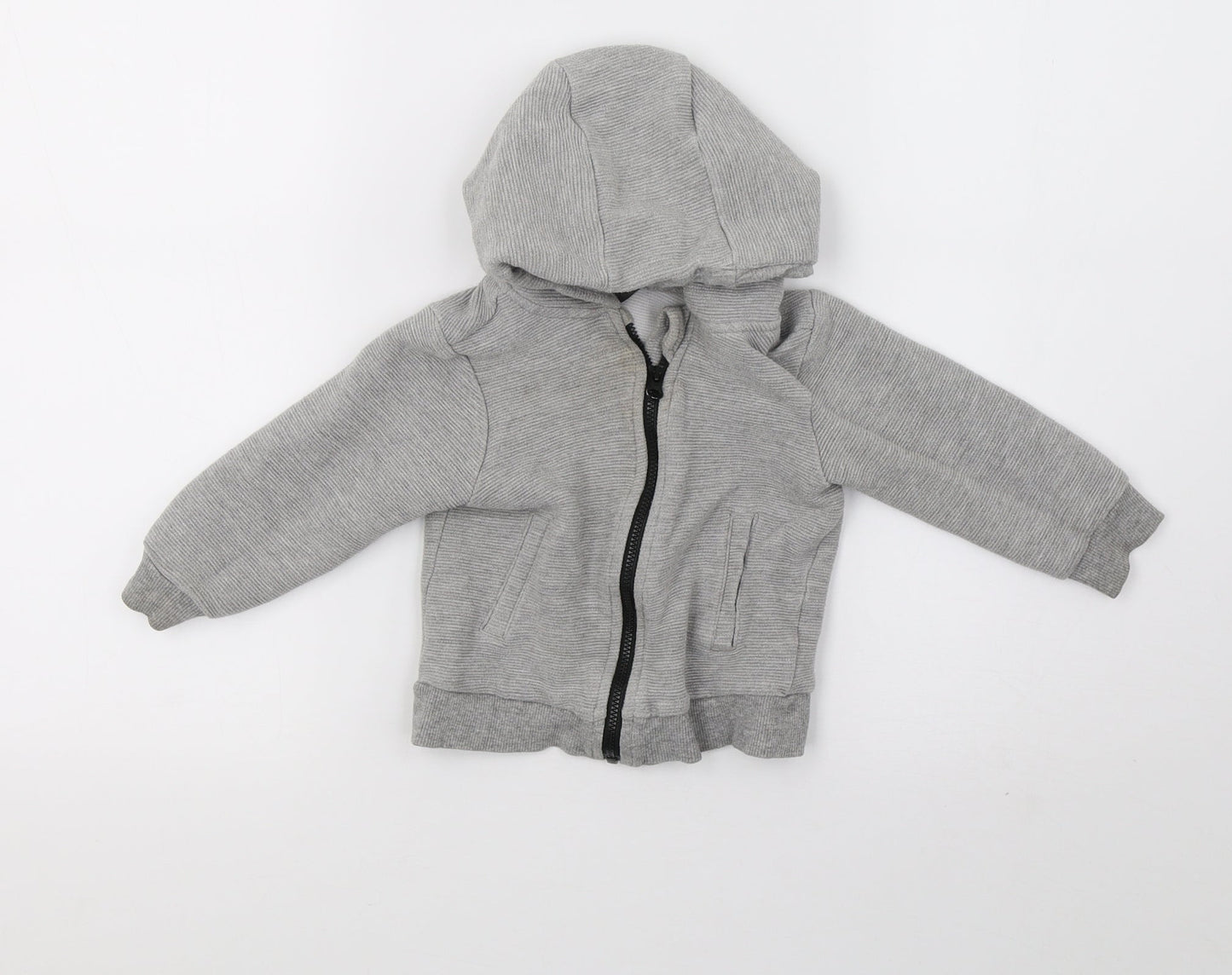 Primark Boys Grey   Basic Jacket Jacket Size 18-24 Months