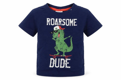 Peacocks Boys Blue   Pullover T-Shirt Size 9-12 Months
