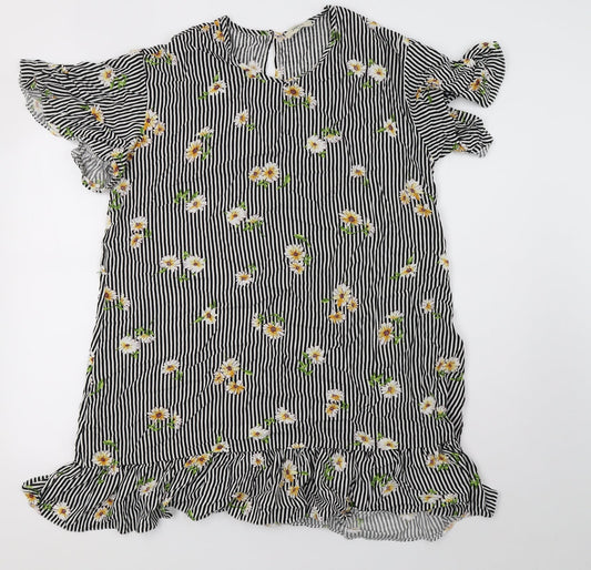 Matalan Womens White Striped  A-Line  Size 12