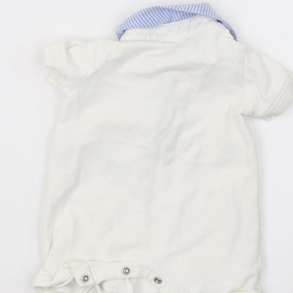 Debenhams Baby White   Babygrow One-Piece Size Newborn