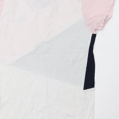 Primark Boys White Striped  Basic T-Shirt Size 10-11 Years