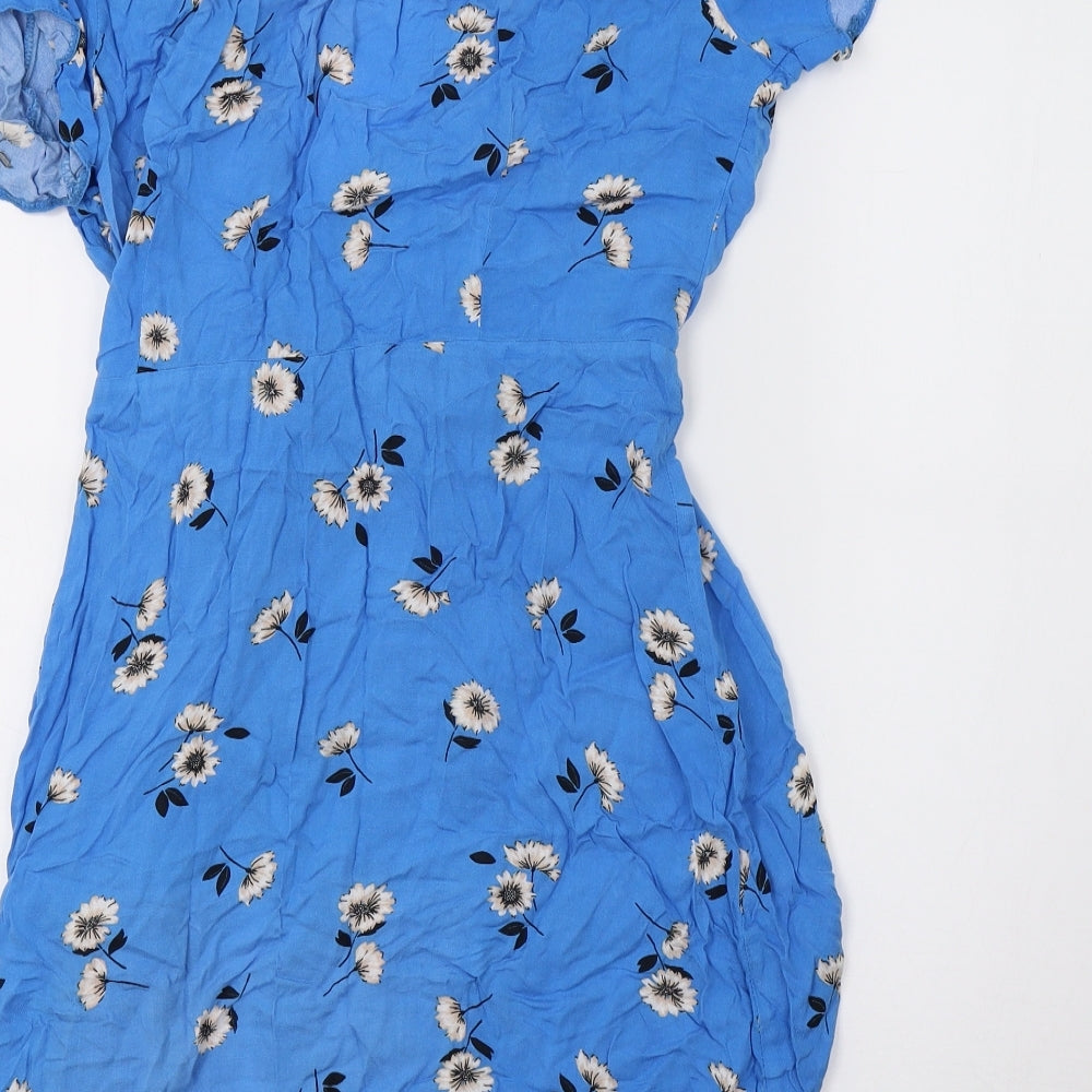 Primark Womens Blue Polka Dot  Jacket  Size 14  - beach wear