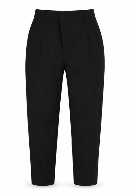 Womens UK Size XL Preworn Regular Fit  Black Trousers