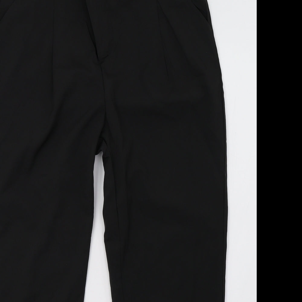 Womens UK Size XL Preworn Regular Fit  Black Trousers