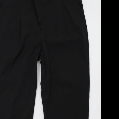 Womens UK Size XL Preworn Regular Fit  Black Trousers