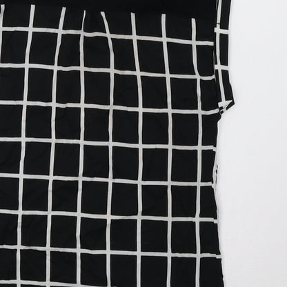 River Island Girls Black Check  Basic Button-Up Size 10 Years