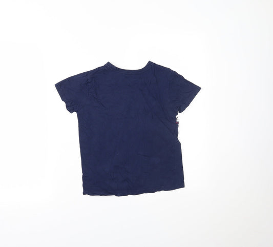 Primark Boys Blue   Kimono Polo Size 7-8 Years