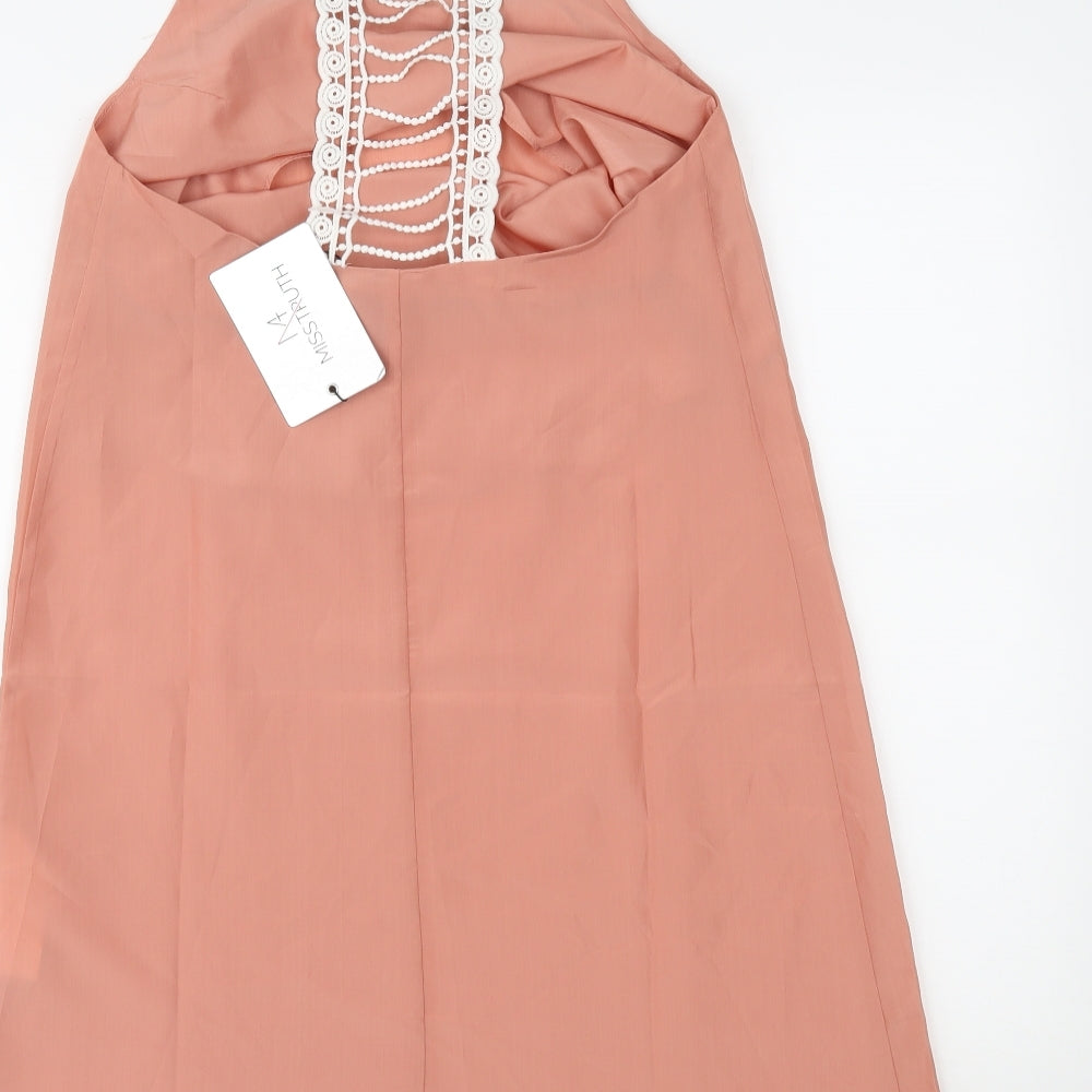 MISS TRUTH Womens Pink   Slip Dress  Size 8